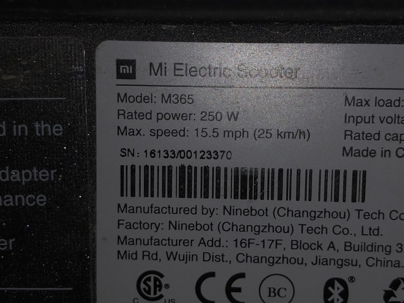 Trotinette Xiaomi M365