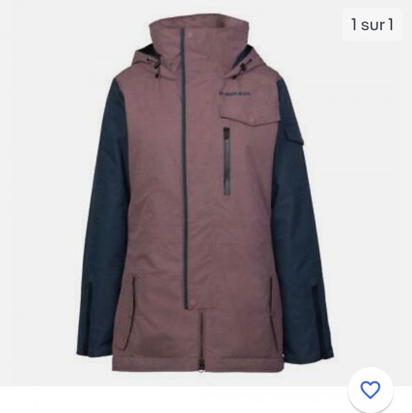 Perdue veste de ski armada rose et bleu