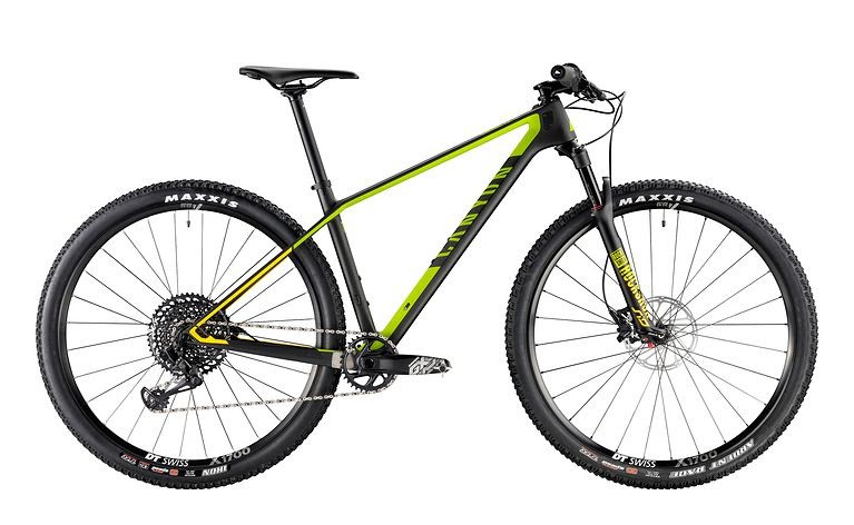 VTT Canyon Noir et jaune/vert Dijon