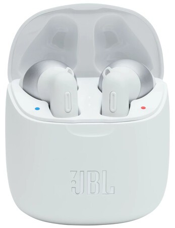 Boite d'écouteurs blanc JBL sans fil