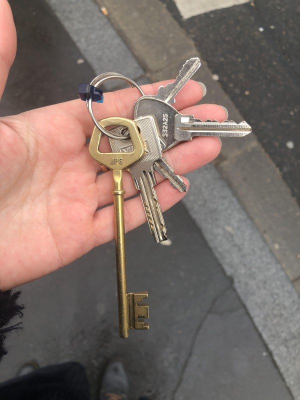 Trousseau de clés trouvé avenue du château à Vincennes
