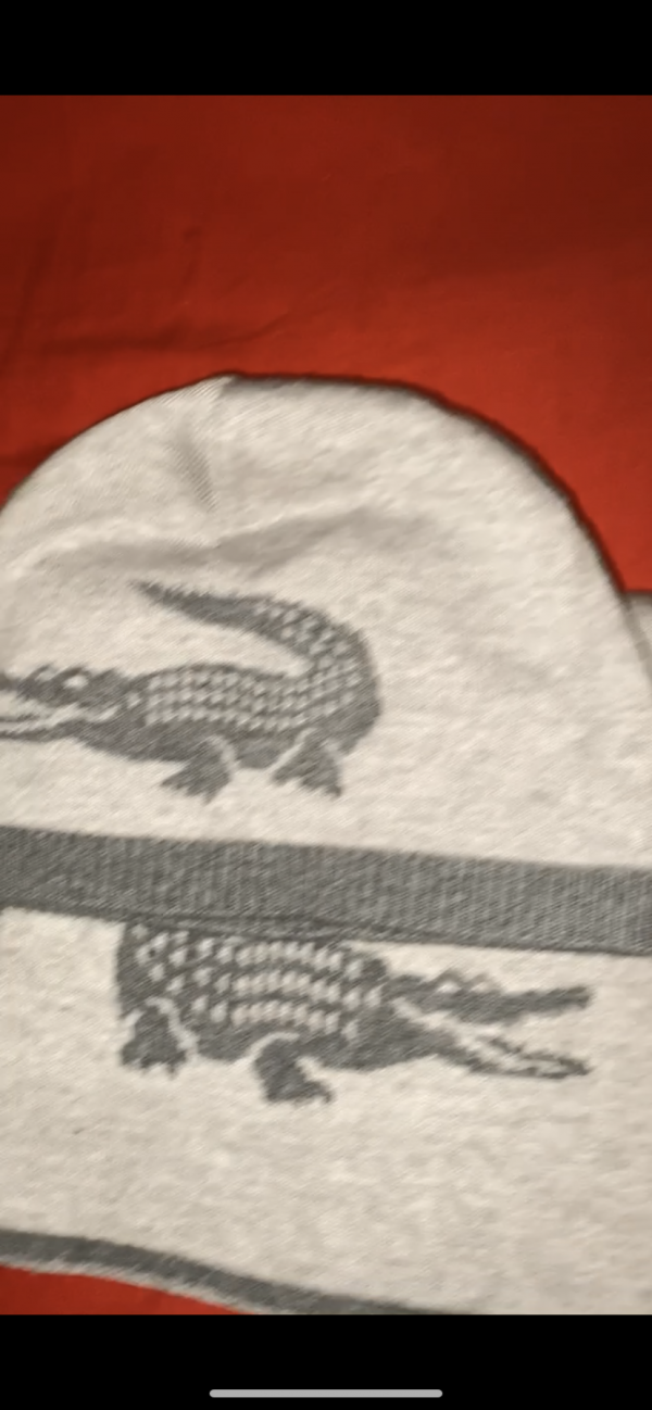 Perdu Bonnet Lacoste réversible gris