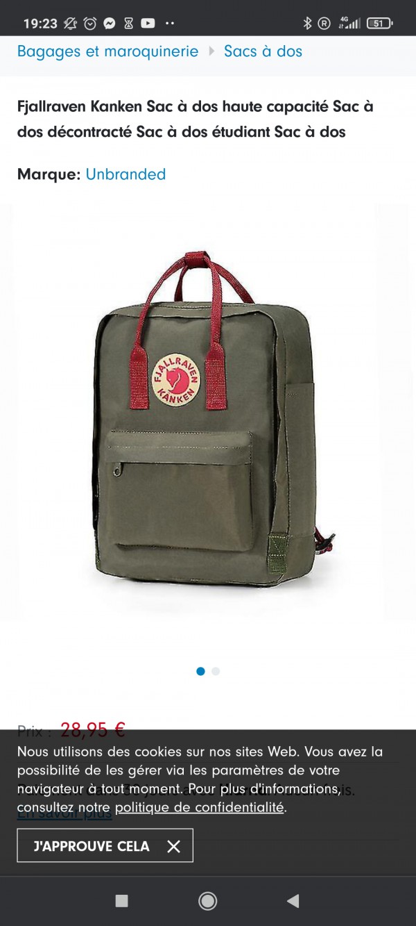 Sac kaki contenant toutes mes affaires de cours volé au café la pompe a saint gilles