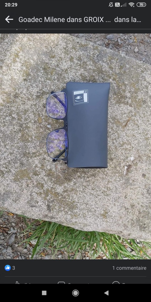 Perdu lunettes de vue île de Groix