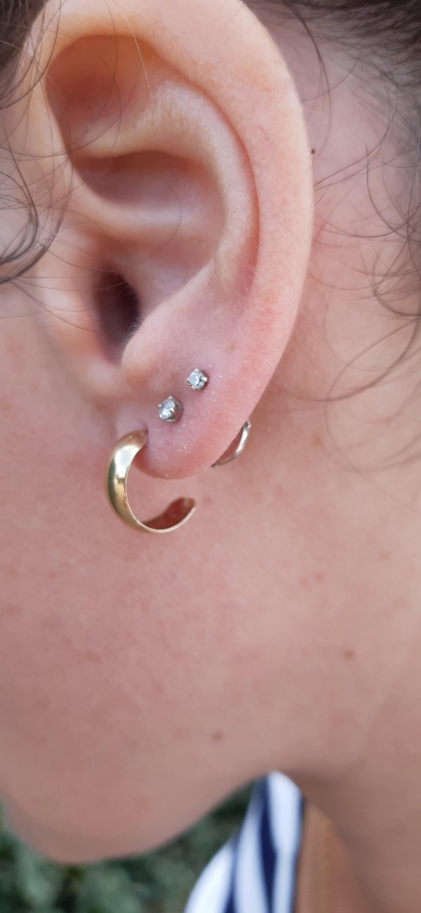 Boucle d'oreille or