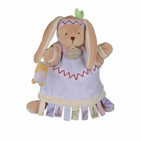Doudou Lapin Indien marque "Doudou et Compagnie", Perdu Jardin du Luxembourg ou bus ligne 58.