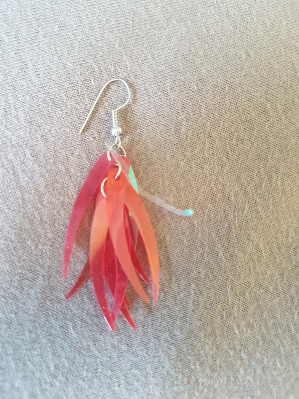 1 boucle fantaisie rouge