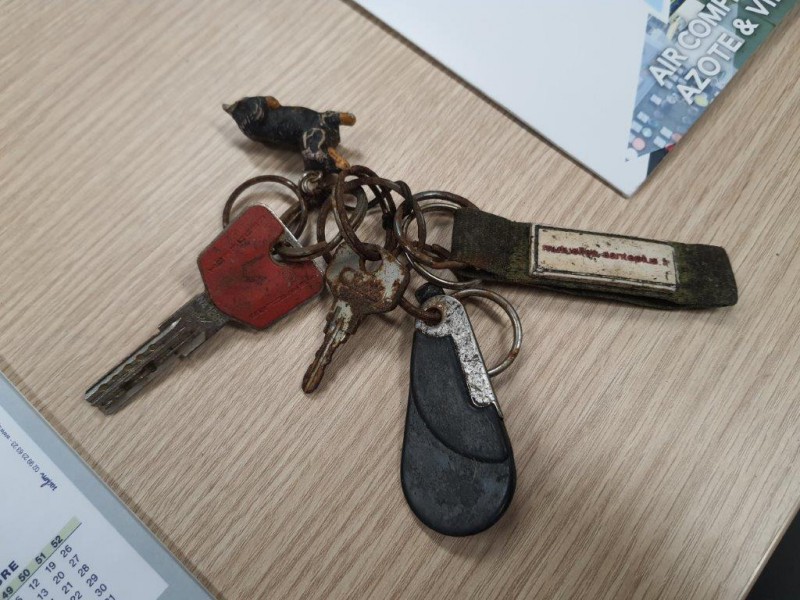 Trouvé trousseau clés