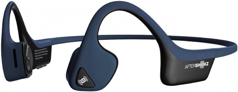 perdu proche Puy Charpentreau à La Roche sur Yon, casque audio à conduction osseuse de couleur bleue