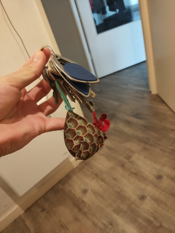 Trousseau de clé trouvé non loin de l'arrêt de tram Vincent gâche