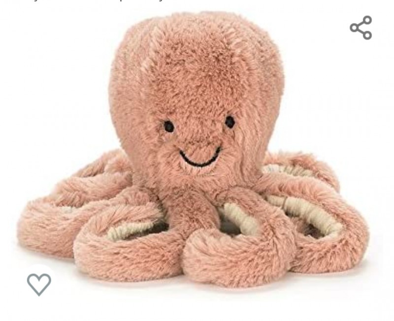 Doudou pieuvre perdu