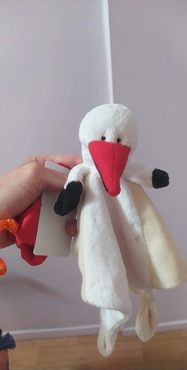 Doudou cigogne