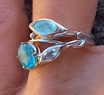 Perdu bague argent avec pierres