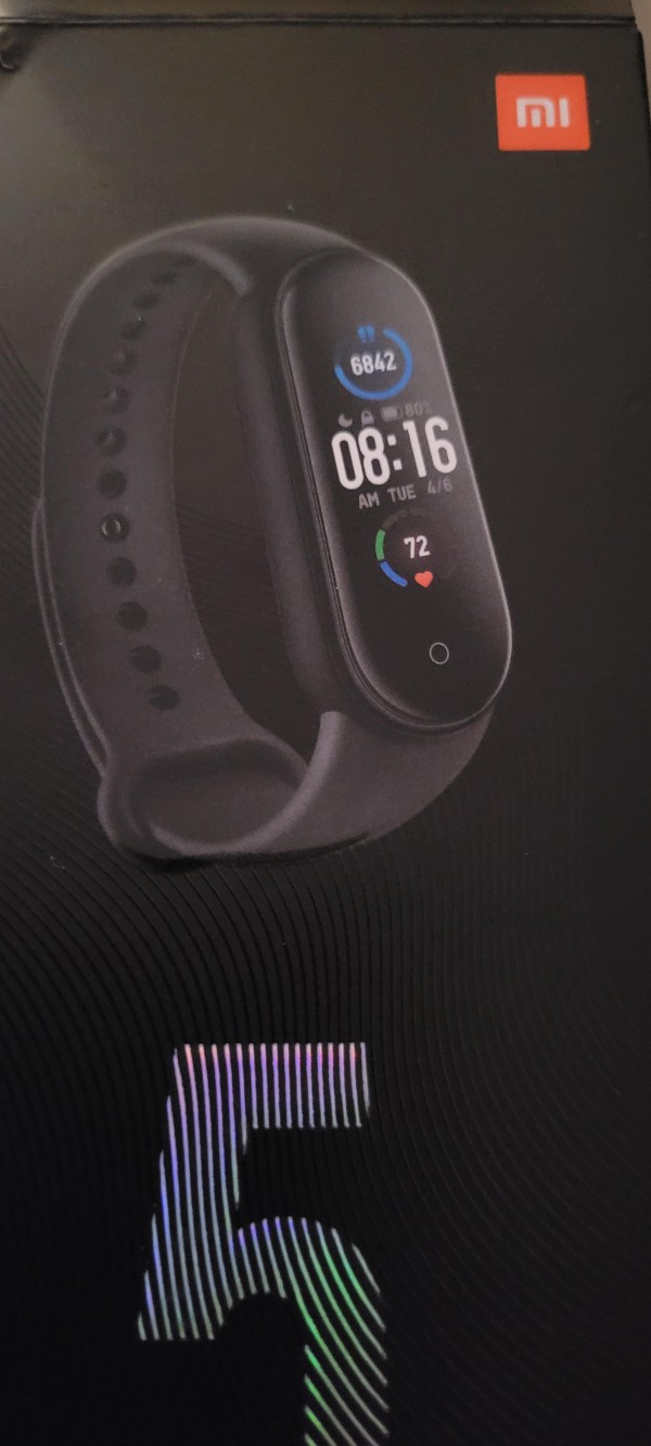 Montre noire connectée