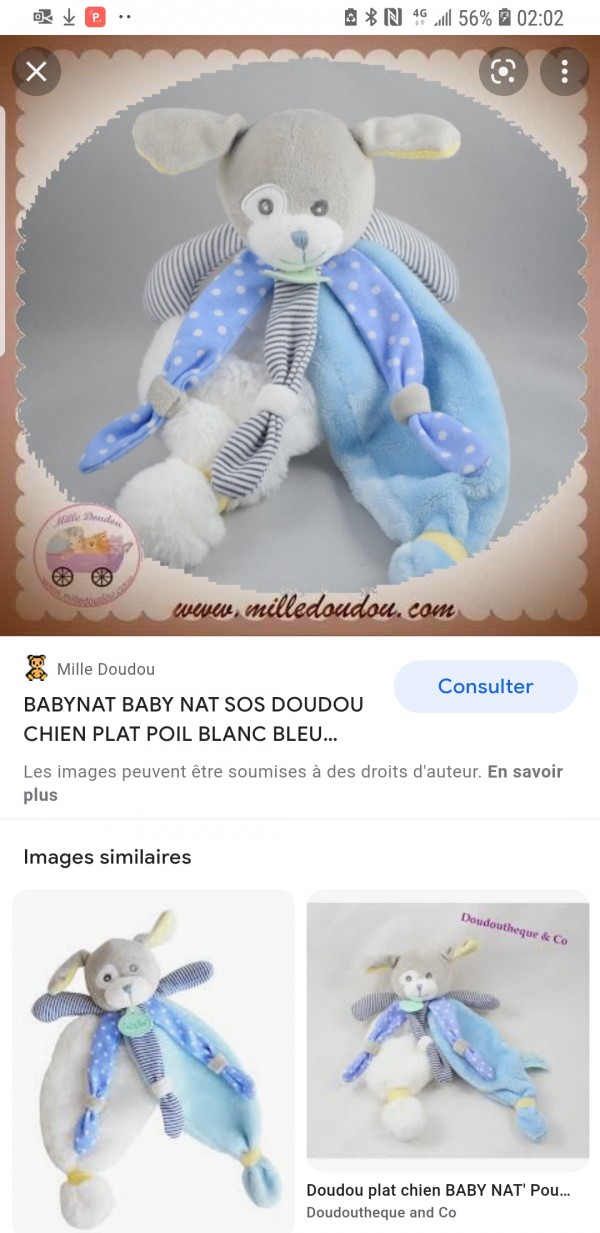 doudou chien poupi marque babynat, machine de l île, Nantes