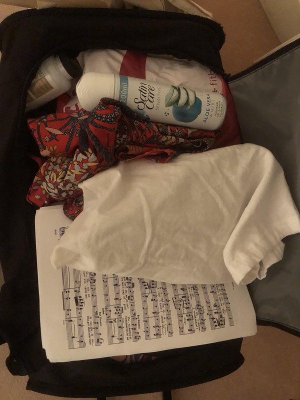 Valise noire kipsta échangée