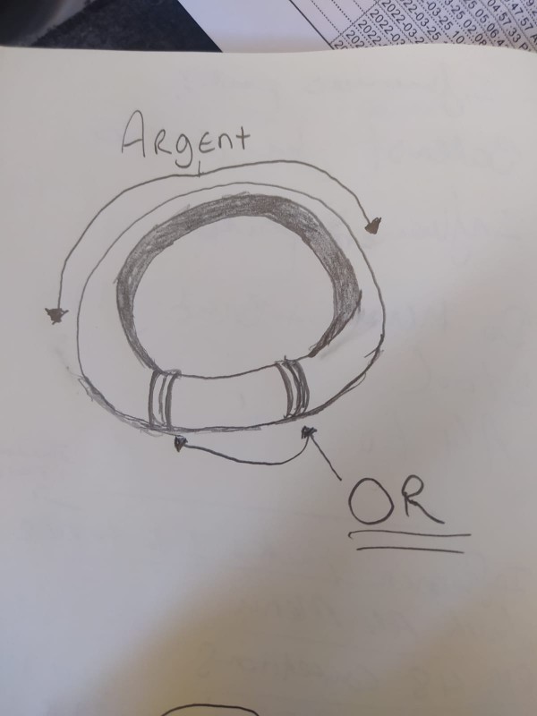 Lost : Bague masculine en or et argent