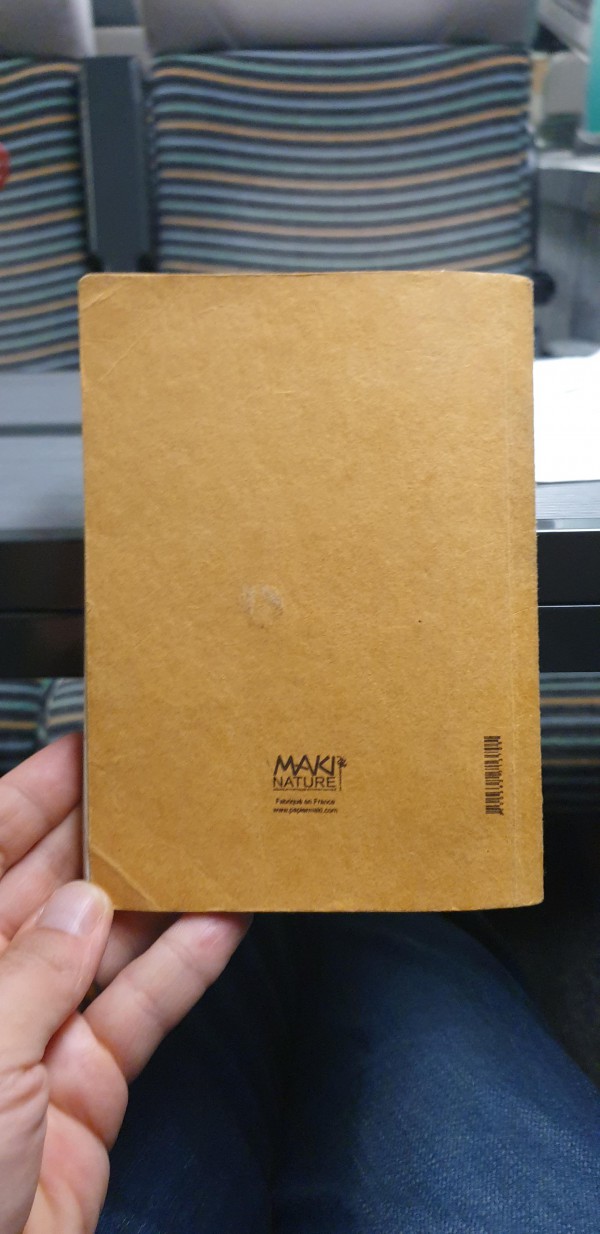 Carnet de note jaune moutarde
