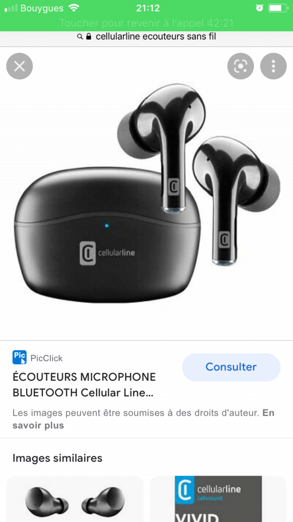 Boîtier écouteurs sans fil