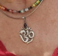 pendentif AUM indien en argent