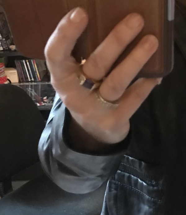 Bague or avé améthyste