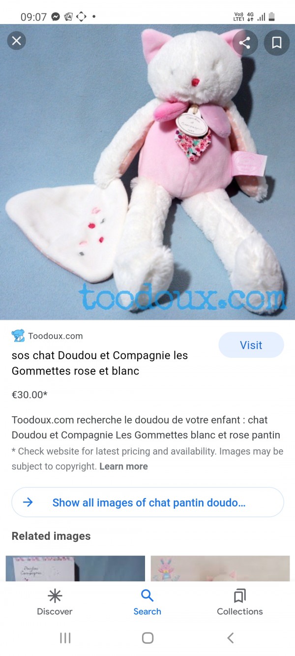 Doudou perdue