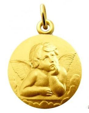 perdu un pendentif chrétien ange de baptême gravé date de naissance 12 juin 2007