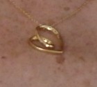 Mon épouse a perdu un pendentif en or en forme de coeur entre le port de Socoa et le fort