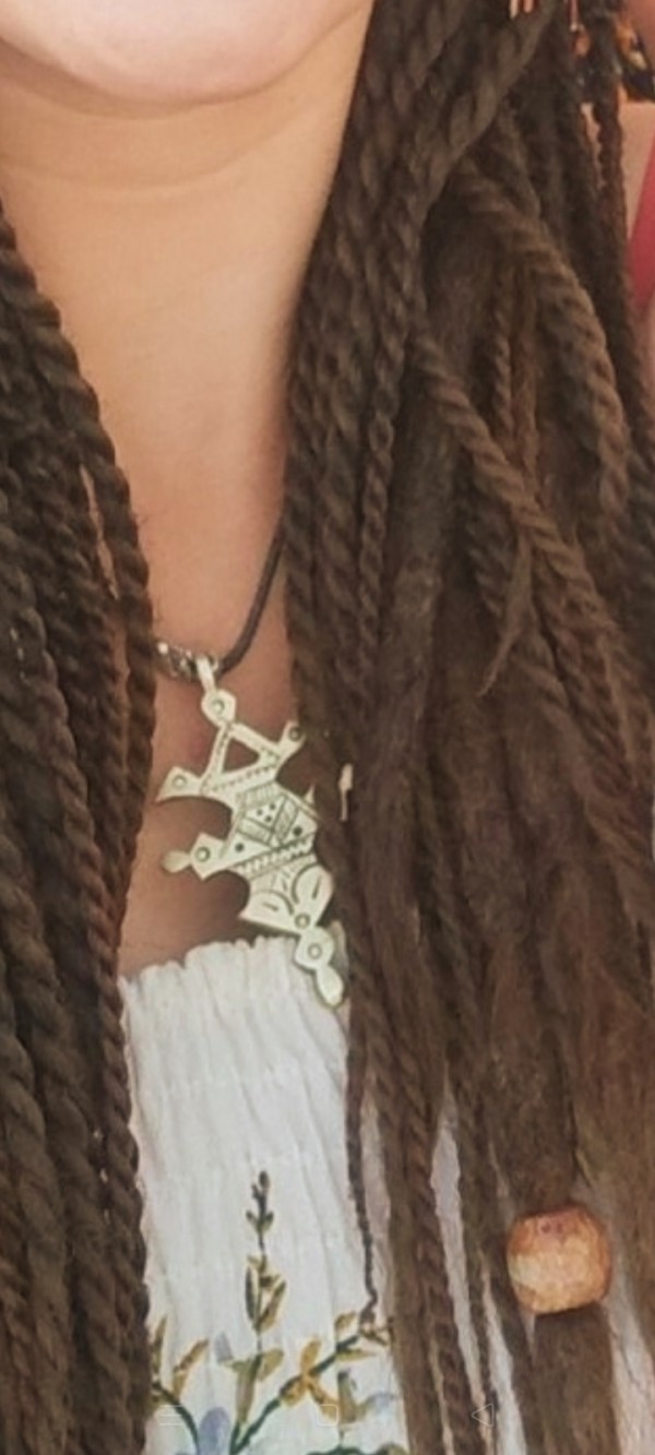 Pendentif couleur métal | Boussole berbère