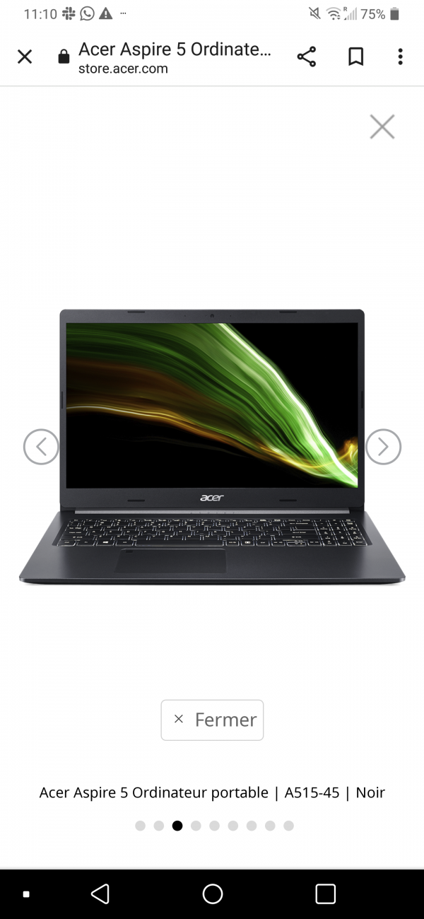 L'ordinateur portable Acer/Asus, Montpellier