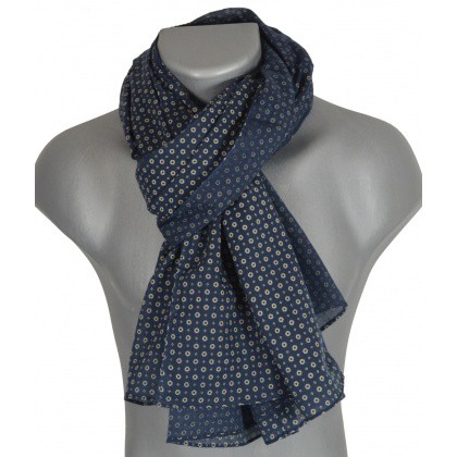 Perdu Foulard/chèche bleu homme Jardin de l'Arquebuse