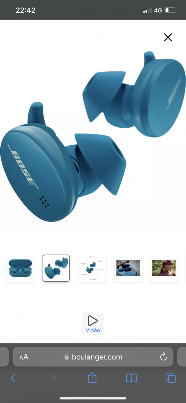 Perdu écouteurs Bose Sport Earbuds Bleus