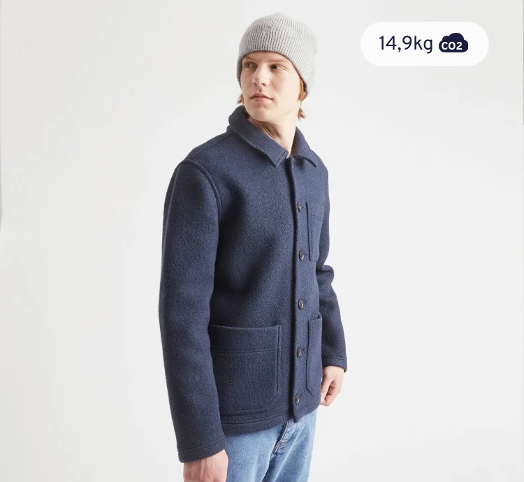 Veste bleu marine Faguo (il manque un bouton)