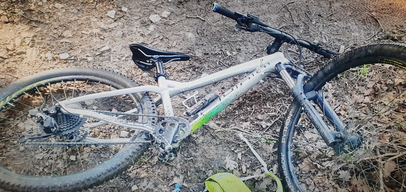 Vol vtt sunn tox v2 taille s gris et vert sur goven