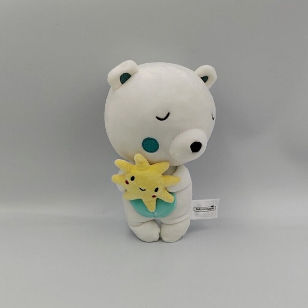 doudou ours blanc soleil jaune