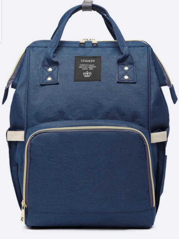 Sac à dos à langer bleu
