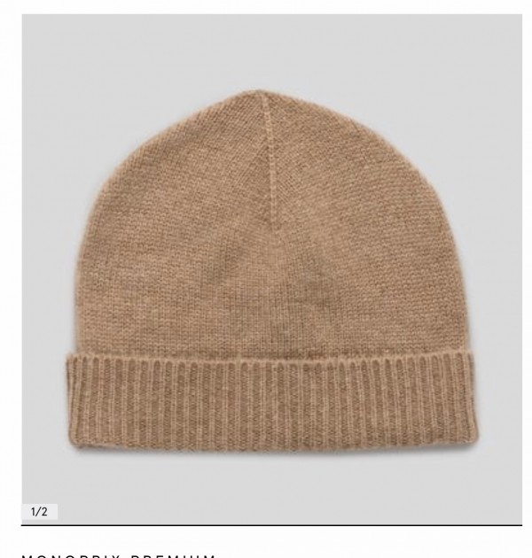 Bonnet cachemire Monoprix