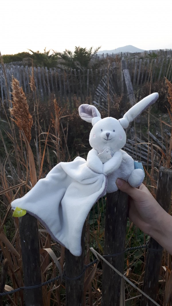 Doudou lapin baby nat