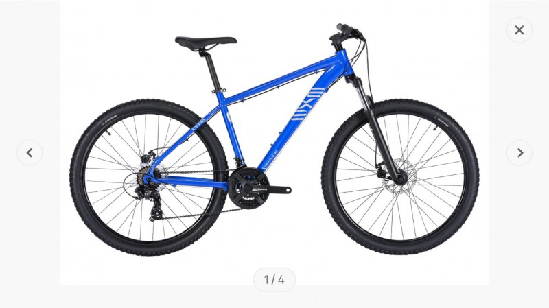 Velo bleu immatriculé