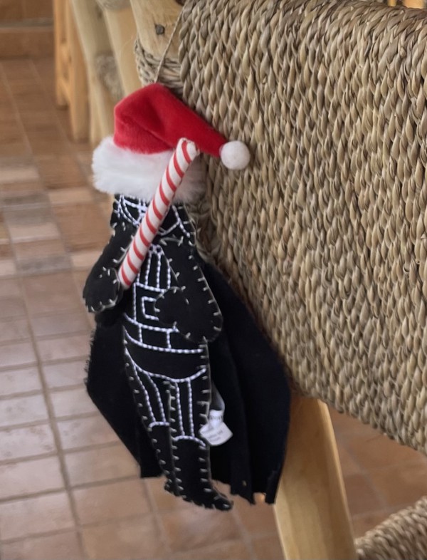 Perdu doudou plat en tissu Dark Vador