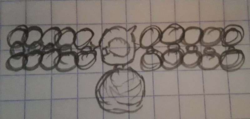 Bracelet maillons argent avec une boule au fermoir