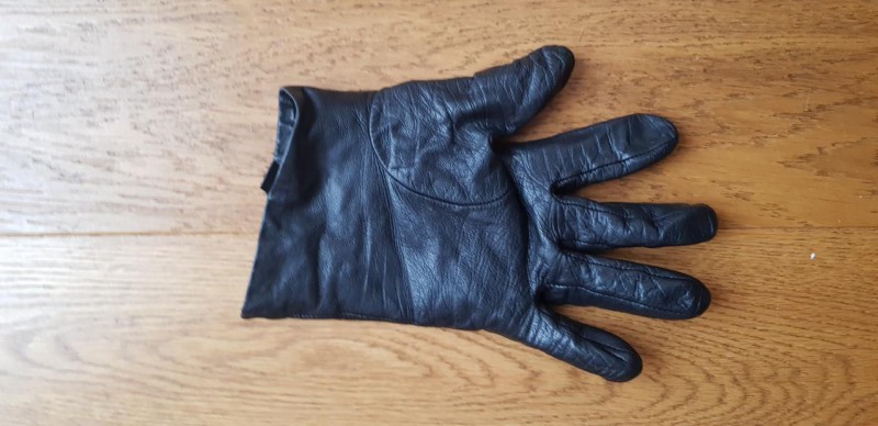 Gant noir cuir femme noir Paris