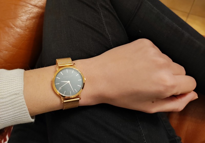 Montre dorée rosefield