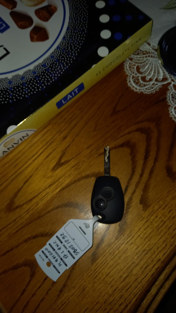 Clé de voiture renault kangoo