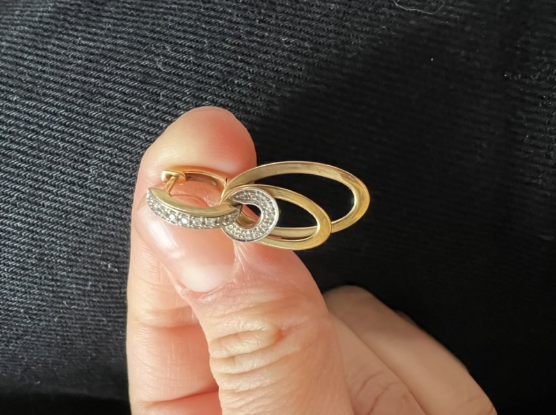 Une boucle d’oreille sur deux perdu en or : secteur parc de la colombiere