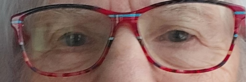 LUNETTES de vue rouges et plusieurs couleurs sur le dessus