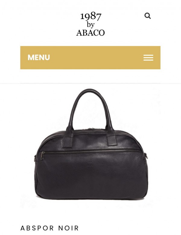 Sac de voyage en cuir noir