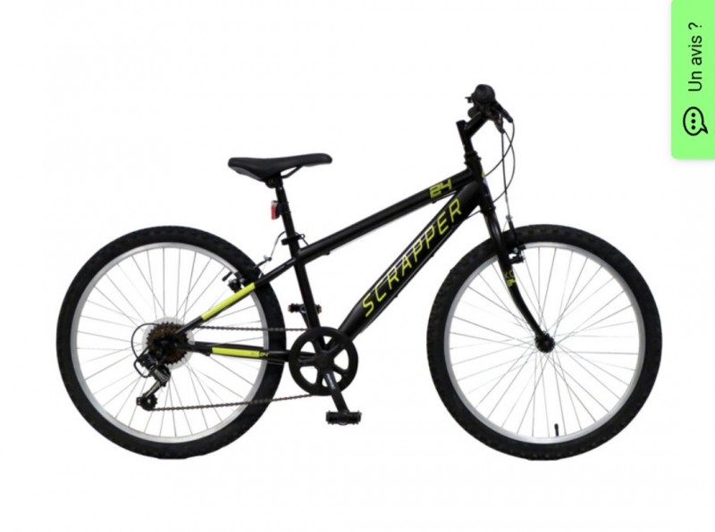 Vélo scrapper noir et vert