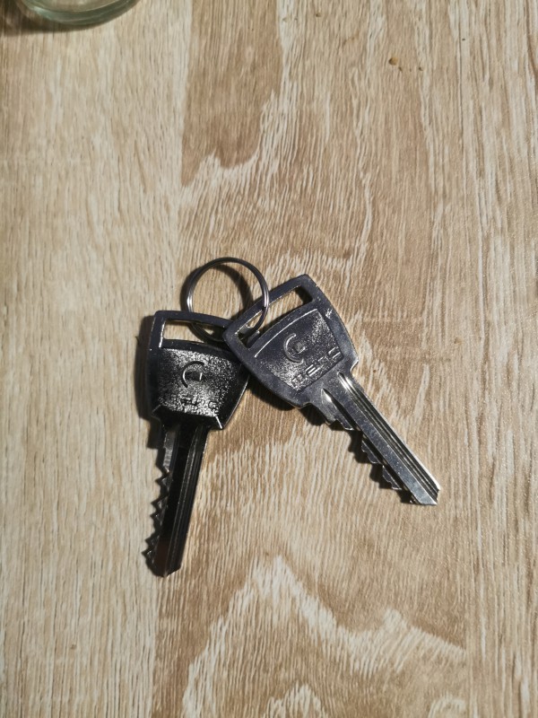 Trousseau de 2 clés