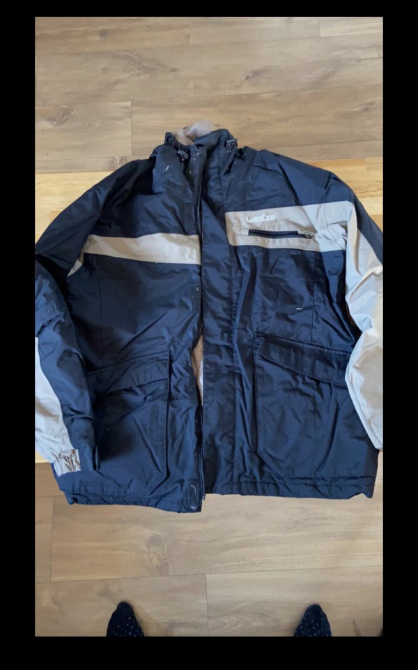 Manteau wed'ze noir/beige Taille M, arrêt Fleuranceau à Bruges, bus 29